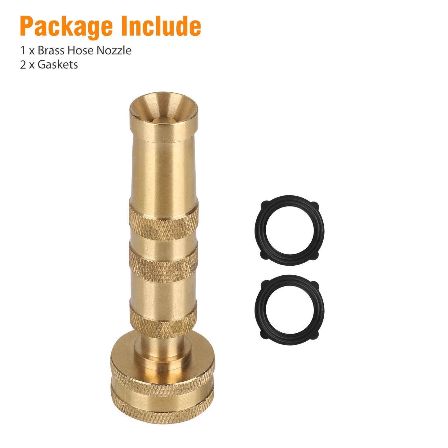 4 Holes Hose Nozzle for Car Wash, Adjustable Hose Nozzle, Easy Twist Control Water Hose Nozzle, Nozzle Sprayer, Garden Hose Spray Nozzle for Garden Hose