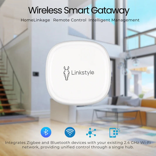 LINKSTYLE NEXOHUB II Wifi Hub, Multi-mode Wireless Gateway Compatible with All Linkstyle and Zigbee Devices Works with Google Assistant & Alexa