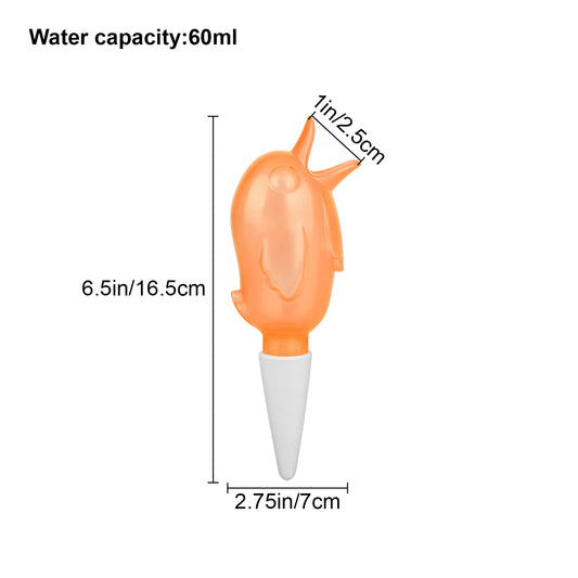 6Pcs Bird-Shaped Plant Watering Spikes – 60ml Drip Irrigation Device,Automatic Drip Irrigation Spikes for Potted Plants, Houseplants, and Flower Beds