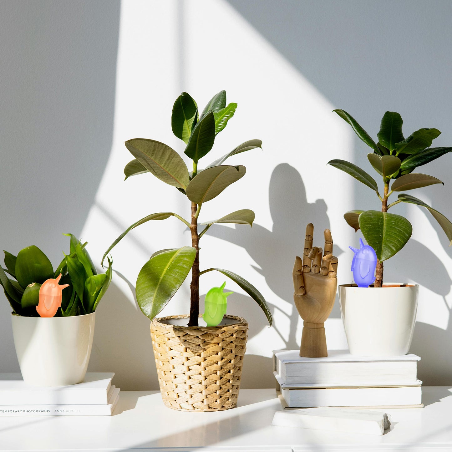6Pcs Bird-Shaped Plant Watering Spikes – 60ml Drip Irrigation Device,Automatic Drip Irrigation Spikes for Potted Plants, Houseplants, and Flower Beds
