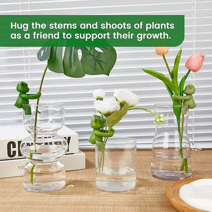 3Pcs Bear Plant Propagation Buddy-Cute Plant  Propagation Holder, Plant Support stake for  Sprouts, Shoots, Cuttings, Gift for Indoor Garden Plant Lover