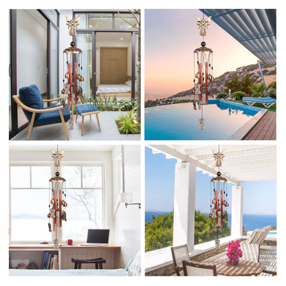 Angel Wind Chimes Outdoor & Indoor – Aluminum Alloy Waterproof Wind Bells with Nylon Rope, Soothing Melodies for Garden, Patio, Home Décor,Good Luck Gift for Birthday, Wedding, Mother’s Day