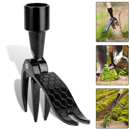Stand Up Weed Puller Tools – Durable High Aluminum Ergonomic Weeder for Easy & Back-Friendly Weed Removal,Safe Lawn Care Tool for Crabgrass, Thistle, Clover & More (Handle Not Included)