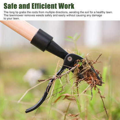 Stand Up Weed Puller Tools – Durable High Aluminum Ergonomic Weeder for Easy & Back-Friendly Weed Removal,Safe Lawn Care Tool for Crabgrass, Thistle, Clover & More (Handle Not Included)