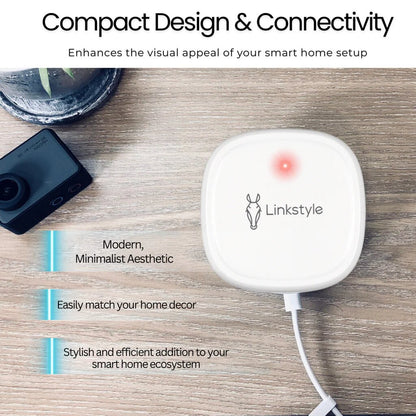 LINKSTYLE NEXOHUB II Wifi Hub, Multi-mode Wireless Gateway Compatible with All Linkstyle and Zigbee Devices Works with Google Assistant & Alexa