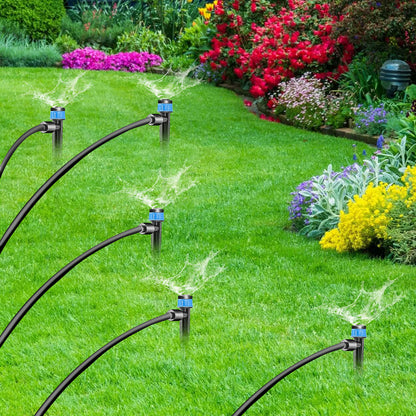 30pcs Adjustable Drip Irrigation Emitters – Quick-Connect 1/4" Drip Irrigation Sprinklers Durable ABS Plastic, Easy Installation, Water-Saving Design for Garden, Lawn, Greenhouse & Flower Beds