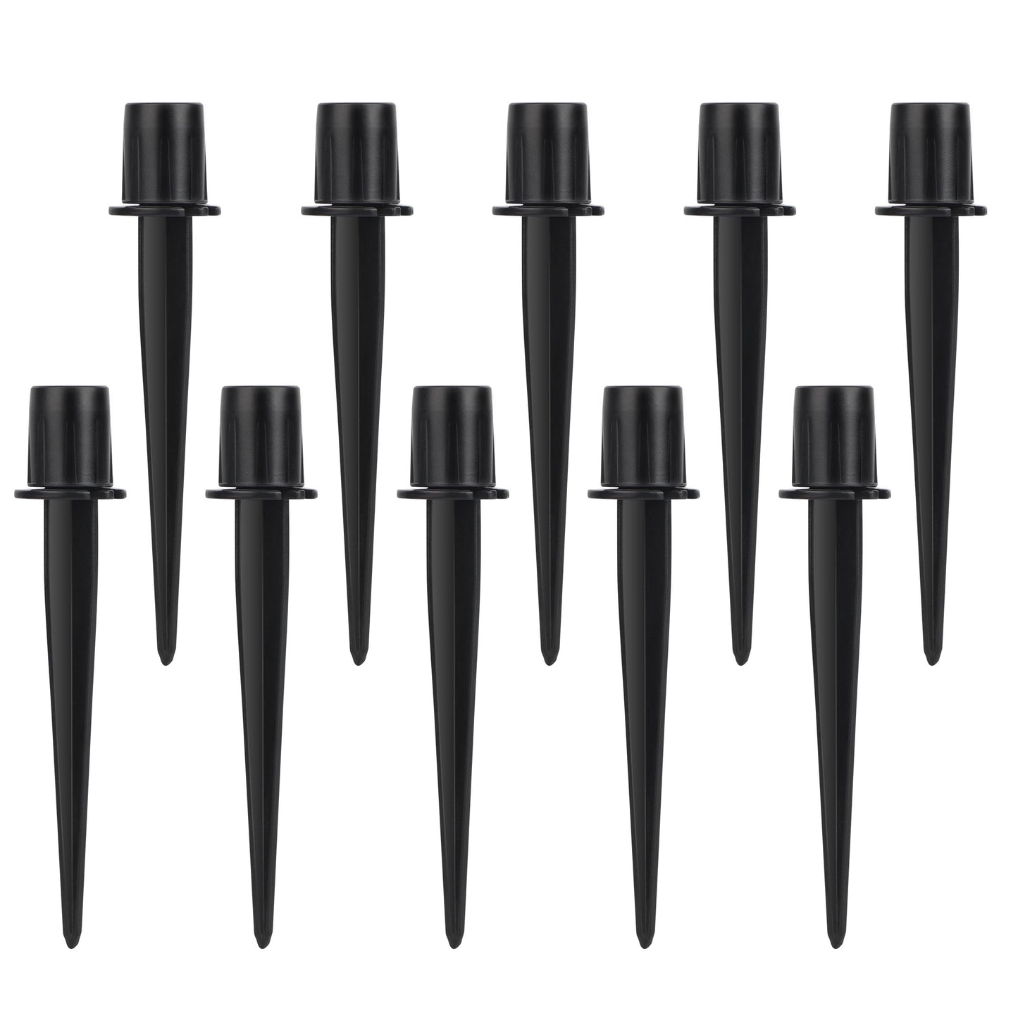 10pcs Solar Light Ground Stakes – Heavy Duty Zinc & Aluminum Alloy Garden Stakes for Outdoor Landscape, Weatherproof and Rust-Resistant Design