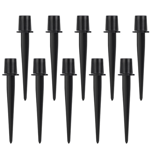 10pcs Solar Light Ground Stakes – Heavy Duty Zinc & Aluminum Alloy Garden Stakes for Outdoor Landscape, Weatherproof and Rust-Resistant Design