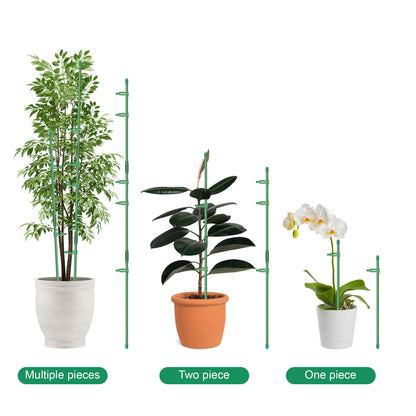 Adjustable Plant Climb Stakes – Durable Fiberglass & Plastic Garden Support,Weather-Resistant, Adjustable Height, Easy Installationfor Tomatoes, Orchids & Climbing Plants